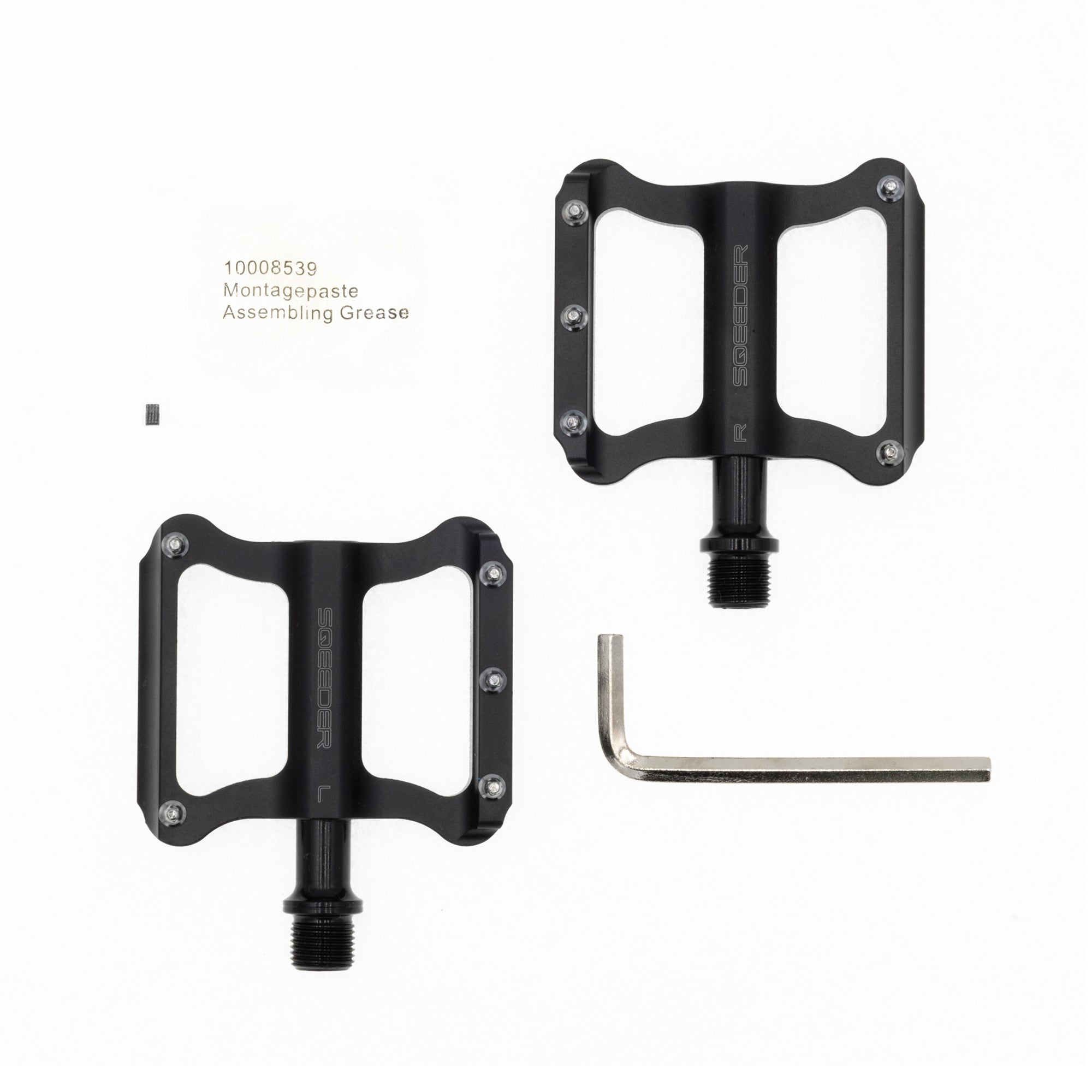 montagefett pedale Flat Pedals Trail für V3 und V4 – SQEEDER Case Weather:Cloudy+Storm/night 2x Ladebuchse Abdeckung kompatibel